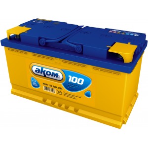 Аккумулятор АКОМ 6CT-100.0 обратная полярность