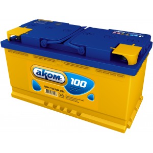 Аккумулятор АКОМ 6CT-100.1 прямая полярность