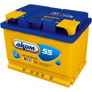 Аккумулятор АКОМ 6CT-55.0 обратная полярность