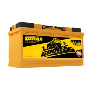 Автомобильный аккумулятор GINNES YELLOW 6CT- 100N  100 Ач (A/h) прямая полярность - GY10011