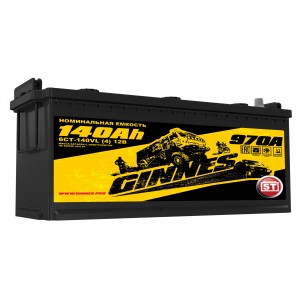 Аккумулятор GINNES YELLOW 6CT-140.4 российская полярность