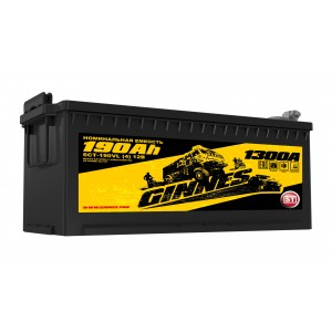 Аккумулятор GINNES YELLOW 6CT-190.4 российская полярность, болт